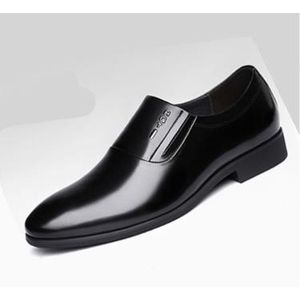 Chaussures Décontractées En Cuir Pour Hommes-noir